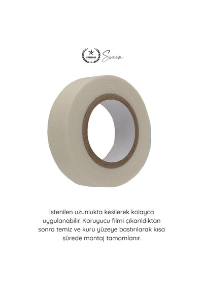 Köpükbant 5 Kg Çift Taraflı Köpük Montaj Bandı 19mm 2 Metre Güçlü Yapışkan Duvar Bant Beyaz Çerçeve Standart