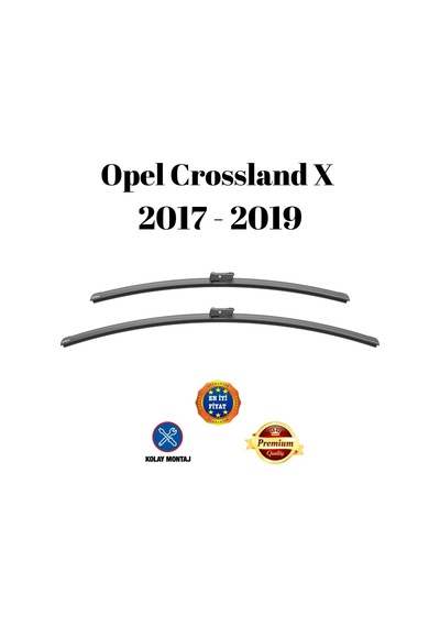 Opel Crossland X 2017 2018 2019 Uyumlu Araca Özel Ön Cam Muz Tipi Silecek Süpürgesi Takımı 65/40cm 2li Set Silbak