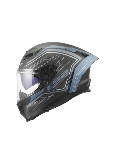 Ls2 Dragon Karbon Subıc Mat Mavi Petrol Kask Mat Mavı