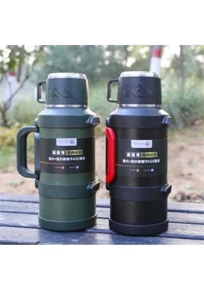 Bosphorusboutique02 Paslanmaz Çelik 3.2l Termos, 48 Saat Sıcak-soğuk, Güvenli Kullanım Çok Renkli