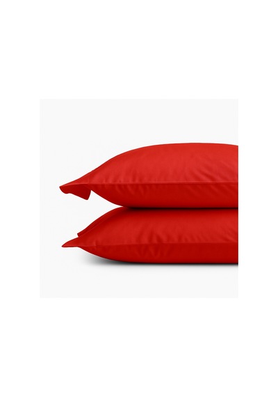Prime Sleeks %100 Pamuk Yastık Kılıfı 2 Adet - Kırmızı - 50x70cm Kırmızı