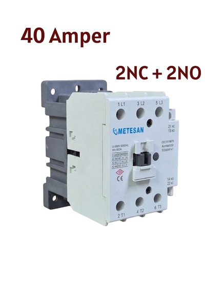 Metesan Cdc 174001 M5 40 Amper 2no + 2nc Kontaktör