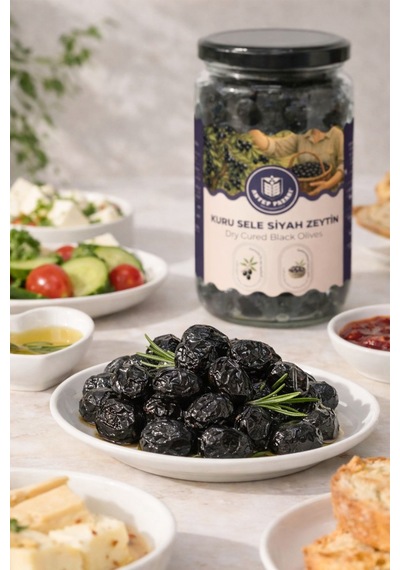 Kuru Sele Siyah Gemlik Zeytin 300 Gr