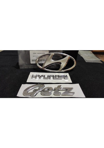 Hyundai Getz Yazı Hyundai Ön Arma 3 Lü Set A Kalite İthal 2003 Sonrası Uyumlu A Kalite