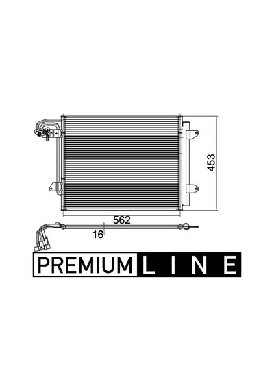 Vw Touran Klima Radyatoru 1.6 2004-2009 Mahle Ac325000p