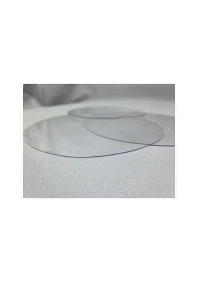 6'lı Paket Kalın Şeffaf Pvc Saksı Altlığı Ve Yüzey Koruyucu Mat - 35 Cm Yuvarlak Beyaz