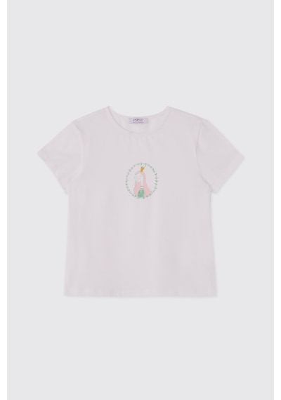 Panço Kız Çocuk Şort Tişört 2'li Vişne Alt Üst Takım 2611gk17008 Pembe