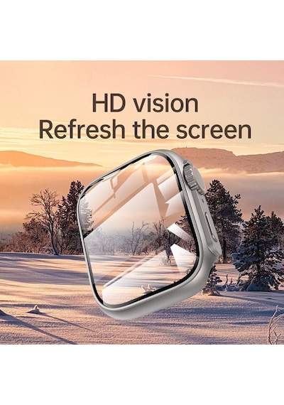 Microsonic Apple Uyumlu Watch SE 44mm Kılıf Ultra Dönüştürücü Ekran Koruyucu Kasa