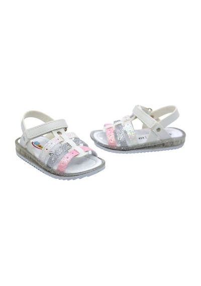 Wendy K-37 Kız Çocuk Günlük Sandalet Beyaz Siyah