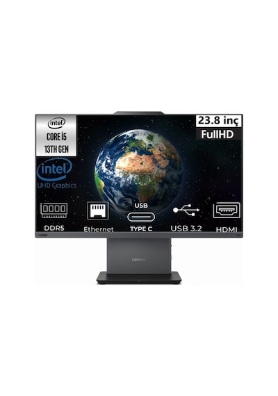 Lenovo Thinkcentre Neo 50A 12SCA0LJTR-K09 i5-13420H 64 GB 1 TB SSD 23.8" Free Dos FHD AIO Masaüstü Bilgisayar