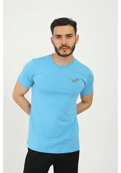 Joma Erkek Günlük T-shirt Rush Mavi 4231116 Mavi
