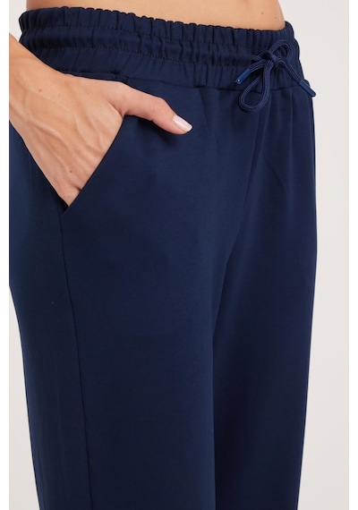 Tudors Kadın Relax Fit Rahat Kesim Modal Kumaş Beli Bağlamalı Lastikli Jogger Lacivert Eşofman Altı-39588 Tudors Kadın Relax Fit Rahat Kesim Modal Kumaş Beli Bağlamalı Lastikli Jogger Lacivert Eşofman Altı-39588