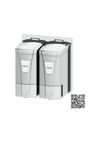 Palex İkili Mini Sıvı Sabun Dispenseri Krom 250ccx2ad-3564-k