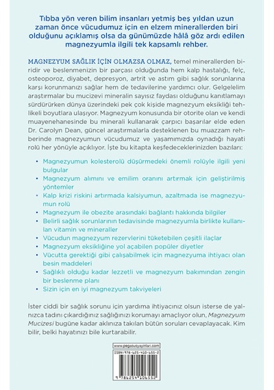 Magnezyum Mucizesi - Kusursuz Sağlığın Kayıp Halkasını Keşfedin Dr. Carolyn Dean