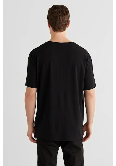 Gant Erkek Siyah Baskılı Kısa Kollu T-shirt-14701
