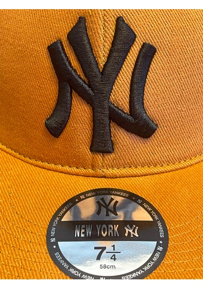 Hamze Ny Newyork Nakışlı Hiphop Snapback Rapper Drip Şapka Cap Taba