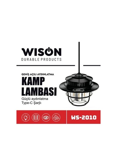 Wison Ws-2010 Geniş Açılı Aydınlatma Kamp Lambası 4915 Çok Renkli