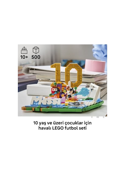 LEGO® Editions Lionel Messi – Unutulmaz Futbol Anları 43011 - 10 Yaş ve Üzeri Çocuklar için Yaratıcı Oyuncak Yapım Seti (500 Parça)