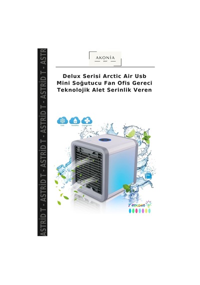 Delux Serisi Arctic Air Usb Mini Soğutucu Fan Ofis Gereci Teknolojik Alet Serinlik Veren