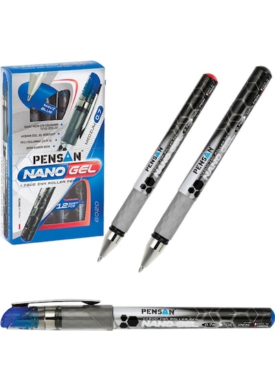 Pensan Roller Kalem Nano Jel 0.7 Mm Kırmızı Çok Renkli