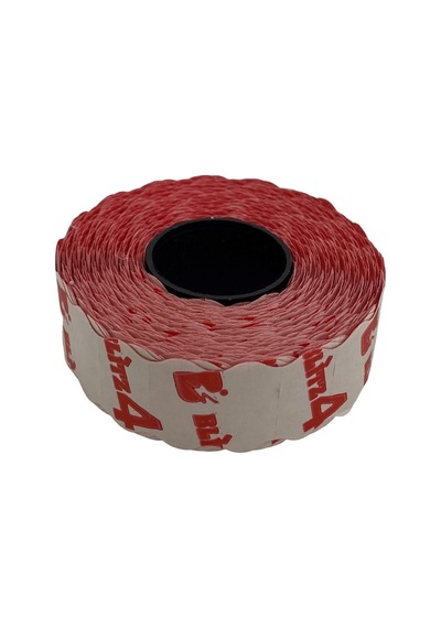 Etiketleme Makinesi 4 No Kırmızı Etiket / 12x22 42adet