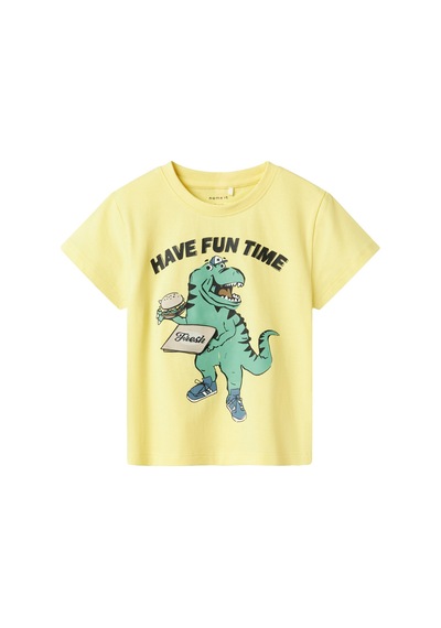 Name It Nmmdellan Nreg Ss Top Box Sarı Erkek Çocuk Kısa Kol T-shirt Sarı