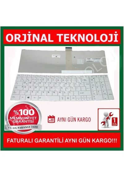 Toshiba C855 26T Beyaz Klavye