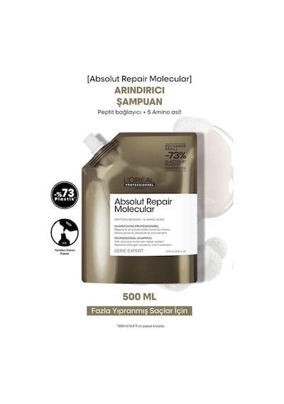 L'Oréal Professionnel Absolut Repair Molecular Arındırıcı Şampuan Refill 500 ML