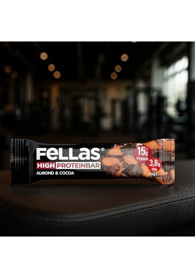 Yüksek Protein Bar, Bademli Ve Kakaolu, 45gr X 12 Adet