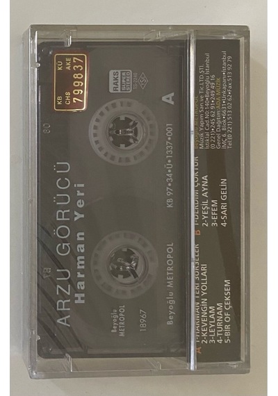 Arzu Görücü Harman Yeri Kaset Jelatininde Sıfır Orjnal Dönem Baskı Kaset