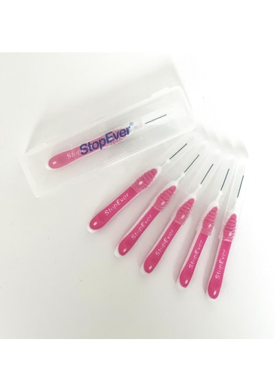 Stopever Arayüz Fırçası Pembe Size O 0.40 Mm Ve Arayüz Fırçası Kırmız Size 2 0.50 Mm
