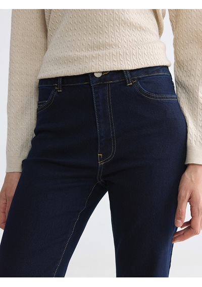 LC Waikiki Lc Waıkıkı İndigo Flare Kadın Jean Pantolon