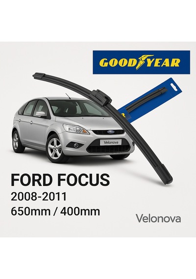 Good Year 2 Li Set Muz Tipi Silecek Takımı Ford Focus Hb 2008-2011 Ön Cam Sileceği 650mm-400mm