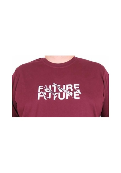Starbattal Erkek Büyük Beden Sıfır Yaka Tişört The Future 25138 Murdum Murdum Mürdüm