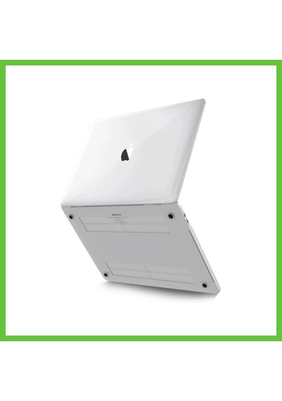 Bezos Apple Macbook Uyumlu Pro 16.2 2021 Apple Macbook Uyumlu Buzlu Kapak - Şeffaf Dmc