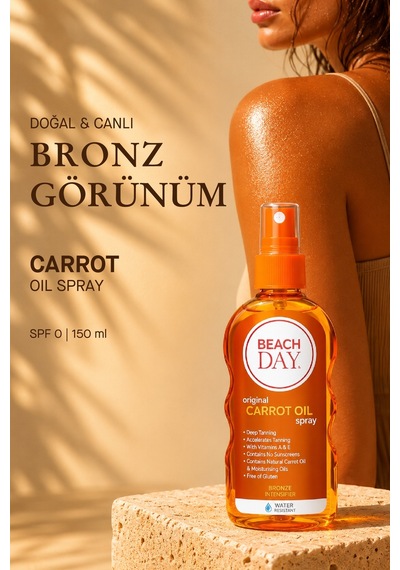 Beach Day Havuç Yağı Özlü Bronzlaştırıcı Sprey 150 ML
