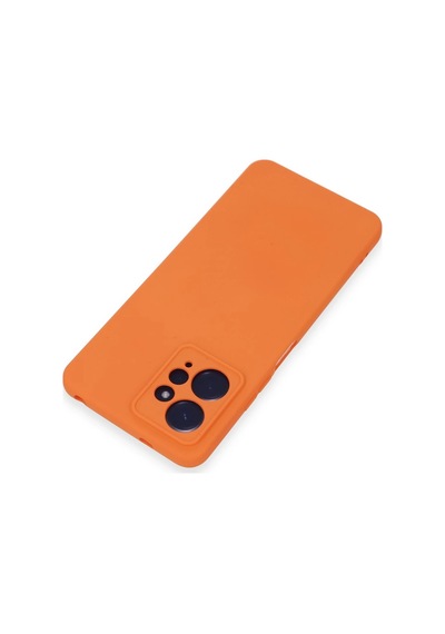 Cosmotex Newface Xiaomi Redmi Note 12 4g Kılıf Nano İçi Kadife Silikon - Turuncu