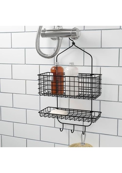 Ikea Blecksjön Duş Sepeti, Siyah, 31x56 Cm