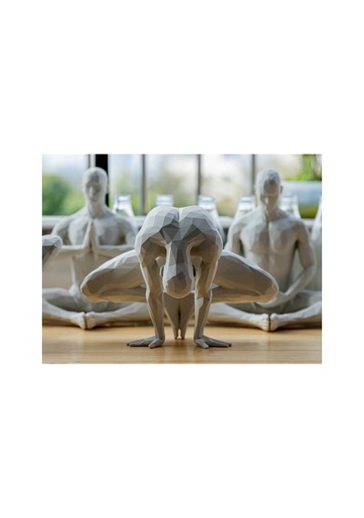 Yoga/meditasyon Yapan İskandinav Tarzı Biblo Heykel Figür Dekor Dekorasyon Hediyelik Denge Ve Huzur 1