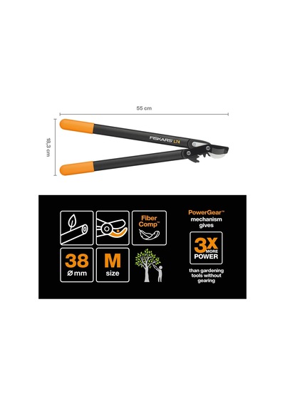 Tr Yeşil Odun İçin Baypas Bıçaklı Sırık, Powergear Raf Sistemi, Yapışmaz Kaplama, Kesme Çapı: 3,8 Cm, Sertle