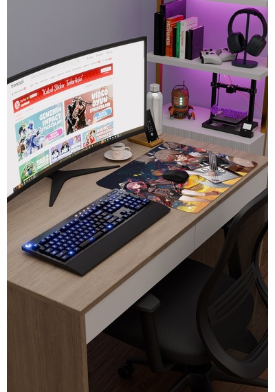Xinyan Genshin Impact Anime Oyuncu V5 - 48x40 Xl Gaming Mouse Pad Fare Altlığı