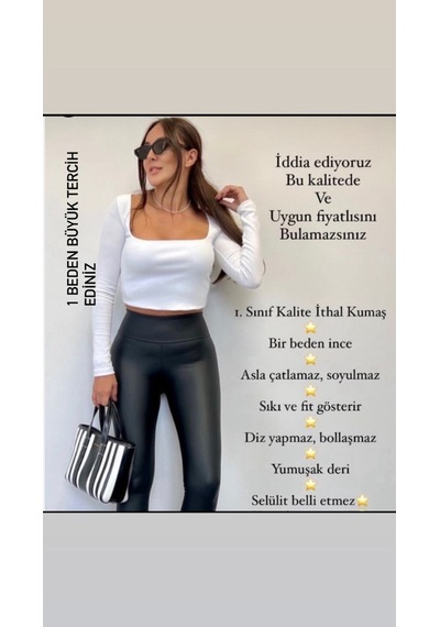 Bonbonetti Chocolate Baby & Kids Korseli Mat Deri Tayt SiYAH