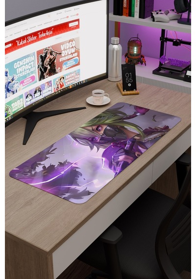 Kuki Shinobu Genshin Impact Anime Oyuncu V2 - 70x30 Xl Gaming Mouse Pad Fare Altlığı