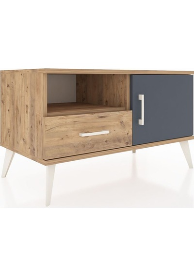 Hyperion Şifonyer 2 Raflı Tek Çekmeceli Tek Kapaklı 88x44x48 Çam-antrasit/çam Antrasit/çam Hyperion Şifonyer 2 Raflı Tek Çekmeceli Tek Kapaklı 88x44x48 Çam-antrasit/çam Antrasit/çam