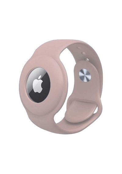 Apple Uyumlu AirTag Anahtarlık Zore Kordon-pembe Açık