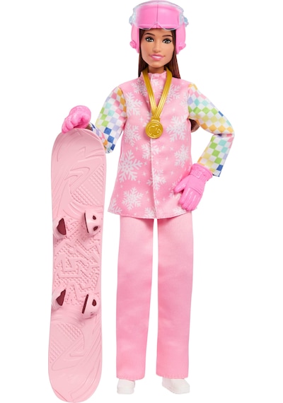 Barbie Snowboard Sporcusu Oyun Seti Jkf78 Açık Pembe