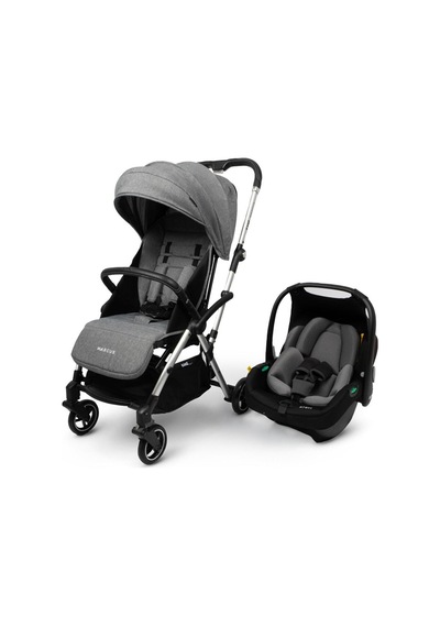 Marcus Kolay Katlanabilen Kabin Travel Sistem Bebek Arabası Heavy Grey