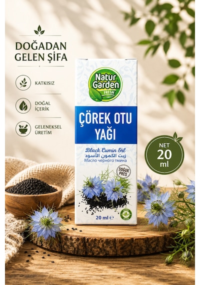 Natur Garden Çörek Otu Yağı 20 ML
