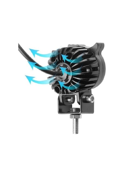 Beyaz Sarı Led Baykuş Off Road, Motosiklet Sis Farı Çalışma Lambası 12-24v