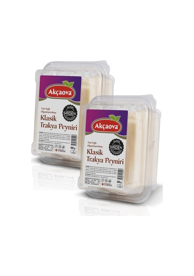 Akçaova Trakya Klasik Beyaz Peynir 600 Gr. 2 Li